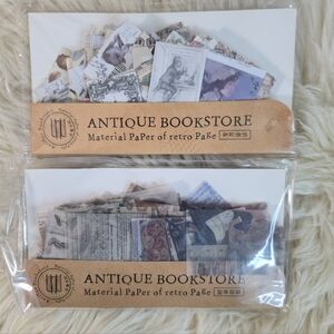 Antique Bookstore Material PaPer Of Retro PaGe Ephemra Packs